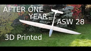 ASW 28  3d printed after one year of flying.
