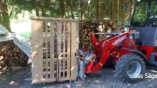 Brennholz, schnell einen SRM schneiden, auch ohne Automat 👏🤓