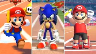 Evolution of - 4x100m Relay in Mario & Sonic at the Olympic Games