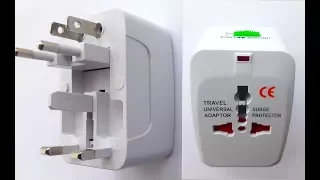 Universal International Travel Plug Adapter with 2 USB Ports