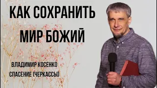 Как сохранить мир Божий Владимир Косенко (07.04.2024)