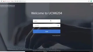 How to configure Grandstream IP PBX UCM6202 UCM6204 UCM6208