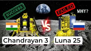 Russia's Luna-25 spacecraft crashes into moon | Chandrayan 3 vs Luna 25