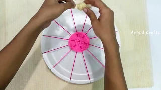 Loom making using plate || Table mat using a plate loom