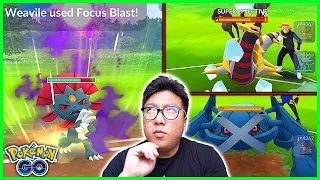 Level 50 Shadow Weavile 1 Shot KO Every Pokemon in Go Battle Master League in Pokemon GO