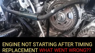 CAR ENGINE NOT STARTING AFTER TIMING BELT / CHAIN REPLACEMENT