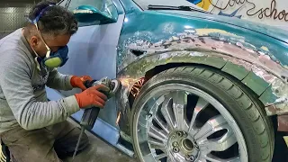 ✅ así se fabrican los pasos de rueda o aletas más anchas en un coche‼️Ford Focus tuning