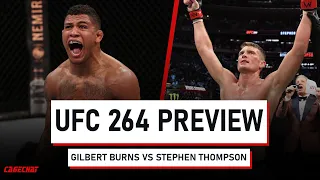 Wonderboy to get Title Shot with Gilbert Burns win? | UFC 264 Preview | CageChat MMA