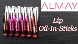 ALMAY Color & Care LIP OIL-IN-STICK: Lip Swatches & Review