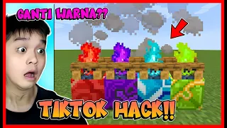 ATUN MENCOBA TIKTOK HACK YANG LAGI VIRAL !! API BISA GANTI WARNA !! Feat @sapipurba Minecraft