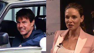 Rebecca Ferguson on Tom Cruise watching her strut around in sleek biker leathers