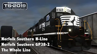 The Whole Line - Norfolk Southern N-Line - NS GP38-2 - Train Simulator 2019