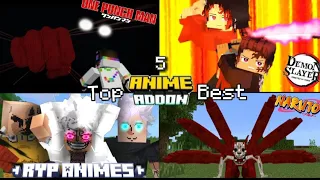 Mcpe - Top 5 Best Anime Addon/Mod For MCPE 1.19 & 1.20 (Animes Addon) Part 2