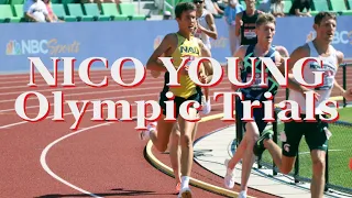 Nico Young explains his 2nd place finish at the olympic trials 5K prelim