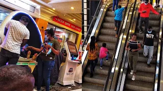 Inside Acacia Mall the Best Shopping Mall in Kampala Uganda African Walk Video