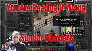 D2R 2.5 Sunder Charms - You Are Reading It Wrong