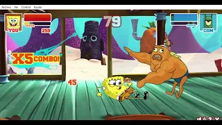 Super Brawl 2 - Arcade Mode: SpongeBob SquarePants Vs. James Sheldon Plankton and Bully