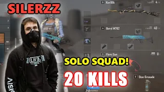 SILERZZ - 20 KILLS - Beryl M762 + Kar98k - SOLO vs SQUADS! - PUBG