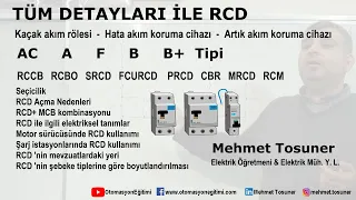 Tüm detayları ile RCD - Kaçak akım rölesi 5 saat 20 dakika - Mehmet Tosuner - www.kumanda.org