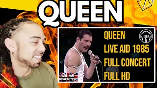 EPIC PERFORMANCE!!!!!! Live Aid  Queen 1985 [FIRST TIME UK REACTION]