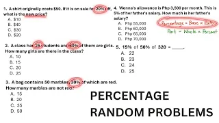 Percentage Random Problems