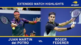 Juan Martin del Potro vs Roger Federer Extended Highlights | US Open 2017 Quarterfinal