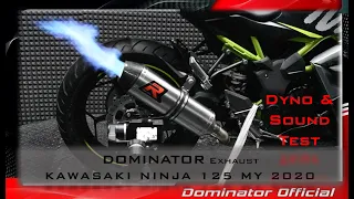 Kawasaki Ninja 125 MY 2020 💥 Dyno 🔥 Pure Sound 🔊 Dominator 🎧HQ Sound 🇵🇱 ⚡Exhaust Sound Compilations
