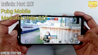 Infinix Hot 20i Game Test And Review | Pubg Mobile, Gyro & Graphics Test, Meditatek Helio G25