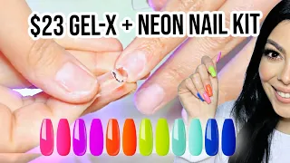 Neon Summer 2022 ☀️ EASY GEL-X NAILS ☀️ AFFORDABLE AMAZON KITS | Nail Tutorial