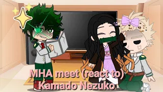 MHA meet (react to) Kamado Nezuko // last part!