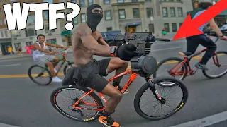 Wheelies GONE WRONG in New York City!?