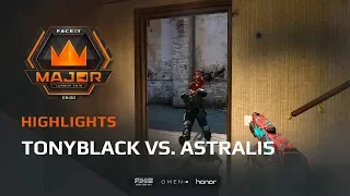 Highlights: Tonyblack vs Astralis, FACEIT Major: London 2018 - New Legends Stage