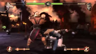 The n00b guide to beating Shao Kahn vs Raiden fight in story mode.