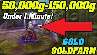 WoW 9.2: 50,000g - 150,000g IN 1 MINUTE! | Solo Goldfarm