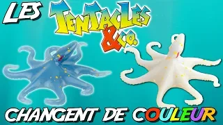Les Tentacles and Co changent de couleur dans l'eau Jouet Toy Review