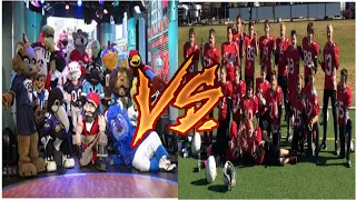 Kids vs mascots Denver Broncos