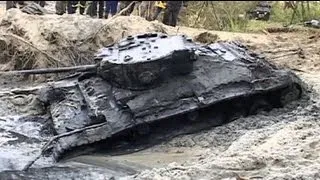 Polonia: encuentran un tanque de la II Guerra Mundial entre el lodo del Varta