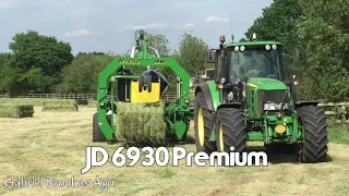 Silage 2020 - Square Baling + Wrapping Silage Bales With John Deere’s! RAW SOUND!