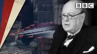 Churchill’s victory speech and Red Arrows flypast - VE Day 75 - BBC