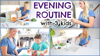 EVENING ROUTINE DURING LOCKDOWN w/ 3 KIDS |  AD  |  Emily Norris