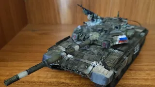 т-90а 1:48 suyata. абзор на мою готовую модель