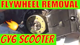 Chinese scooter flywheel removal