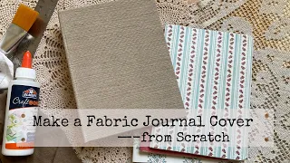 Create a Fabric Journal Cover --from Scratch