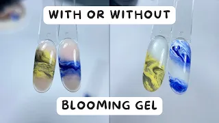 😍 Easy Marble Nail Tutorial | With & Without Blooming Gel