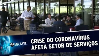 Avanço do novo coronavírus causa prejuízos no setor de serviços | SBT Brasil (13/03/20)