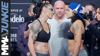 UFC 232: Cris Cyborg vs  Amanda Nunes ceremonial weigh in highlight