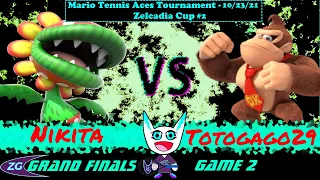 Mario Tennis Aces Official 2nd Zelcadia Cup Tournament - Nikita vs Totogago - Grand Final, Game 2