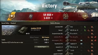 World of tanks, Ace tanker KV-13 Stundens [R-B-N] 2.9k damage/ 1118 exp