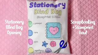 STATIONERY BLIND BAG + STAMPRINTS HAUL! | ASMR | applefrog