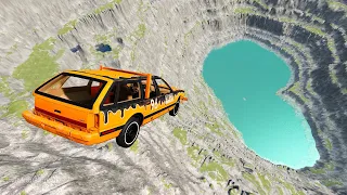 BeamNG.Drive - Leap Of Death Car Jumps and Falls Crashes